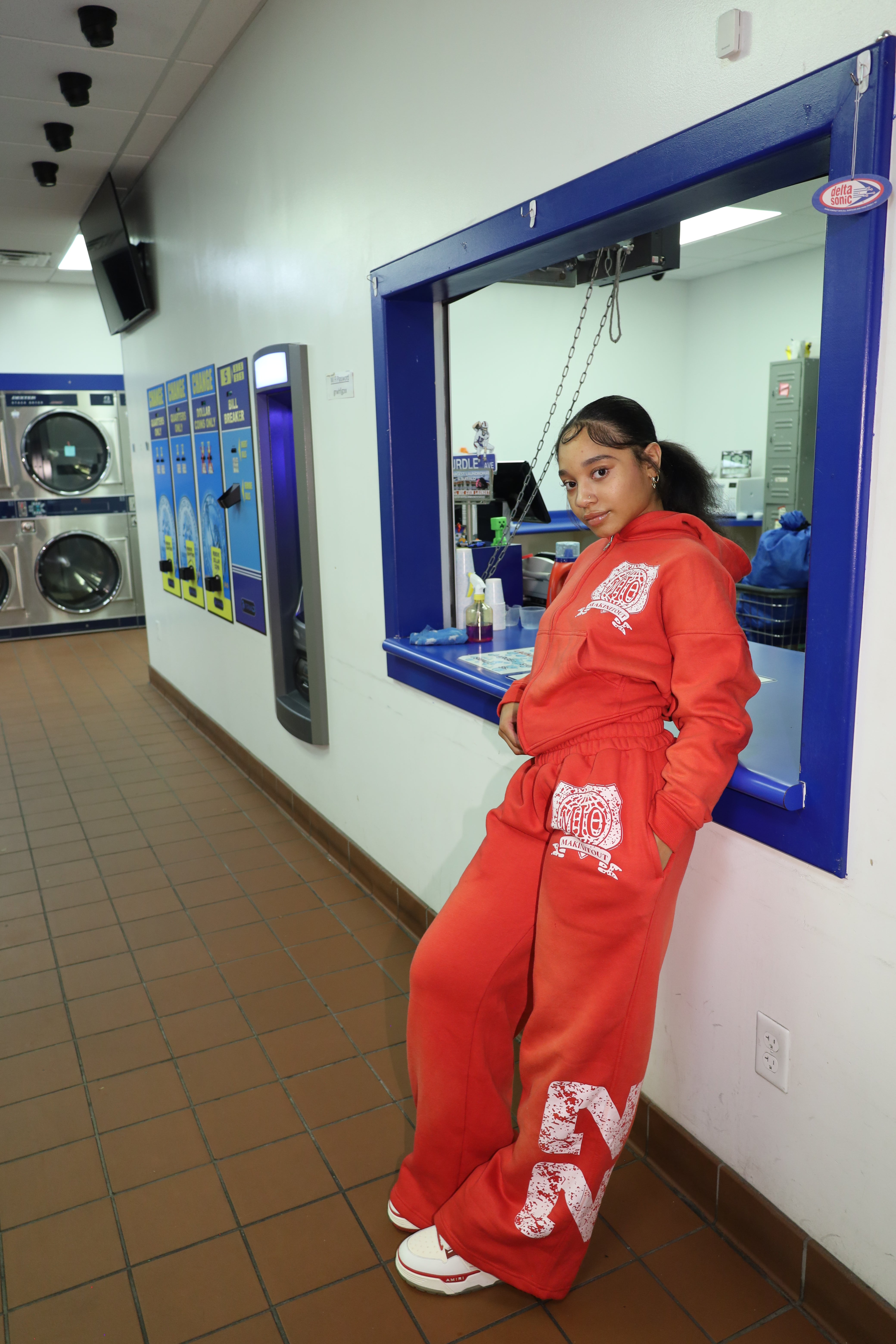 Baggy sweat suit - RED