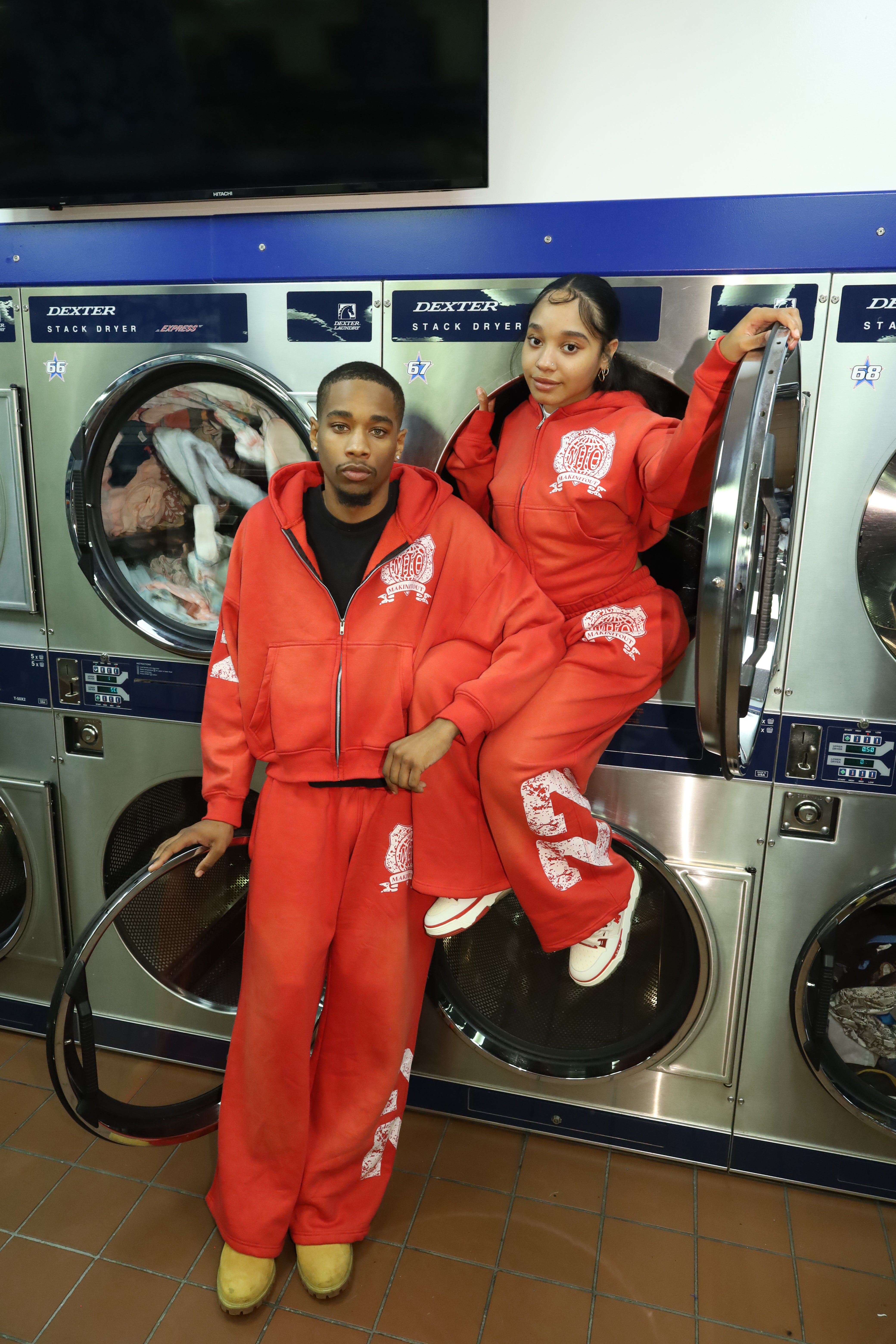 Baggy sweat suit - RED