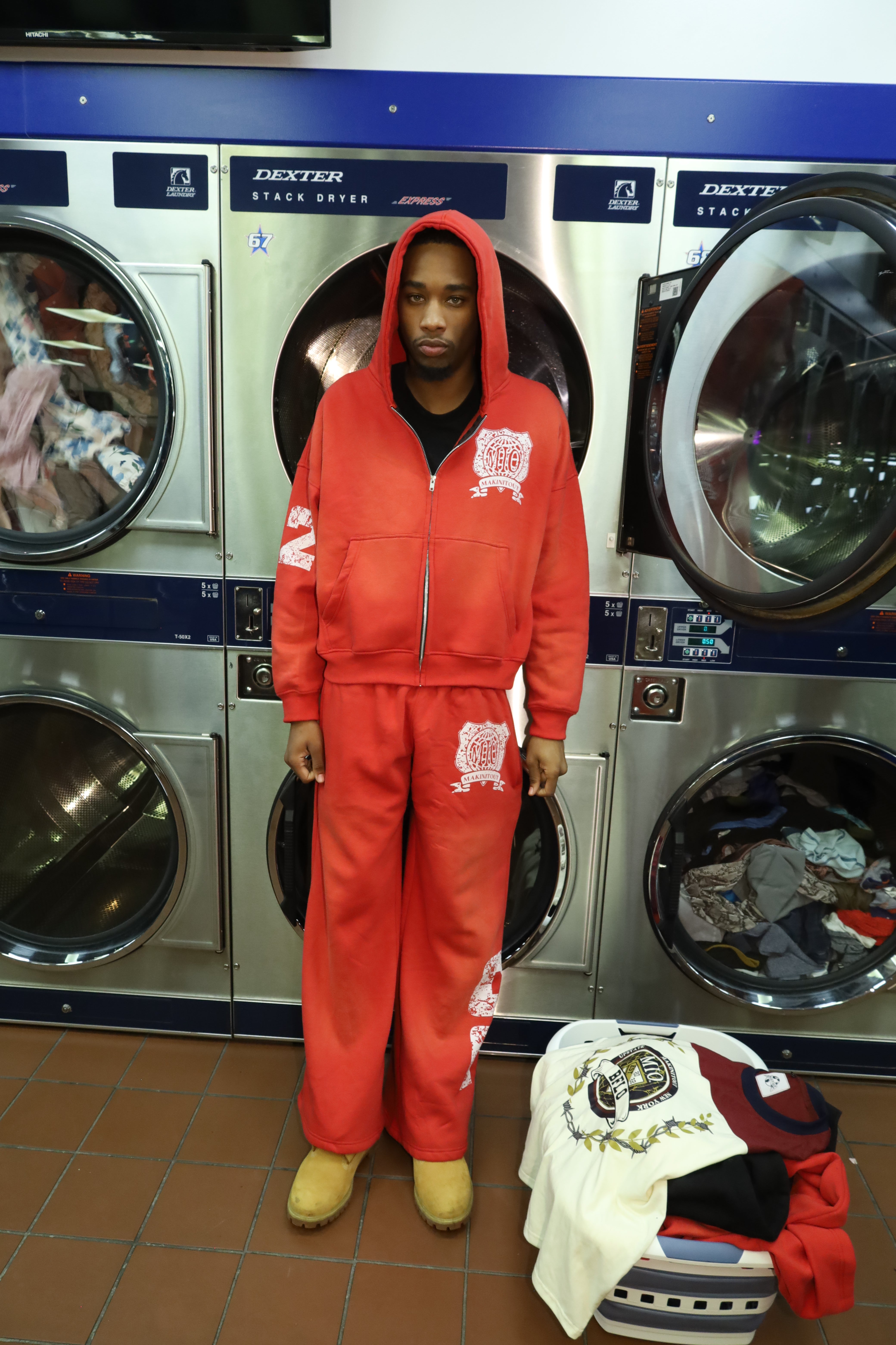 Baggy sweat suit - RED